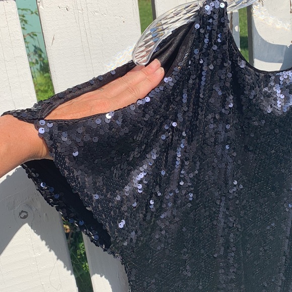 AIDAN MATTOX blue sequin dress - Picture 11 of 13